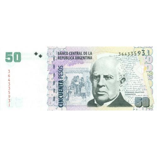 Аргентина 50 песо 2015 г UNC