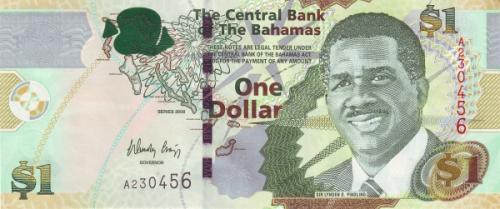 Багамские о-ва 1 доллар 2015 UNC