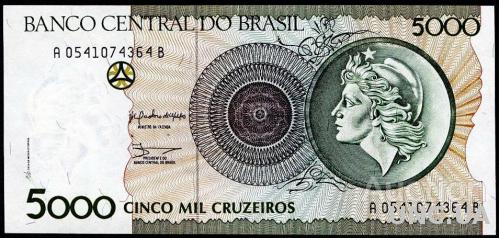 Бразилия 500 крузейро 1990 UNC