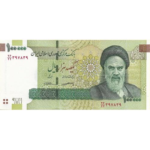 Иран 100000 риалов 2019 г UNC