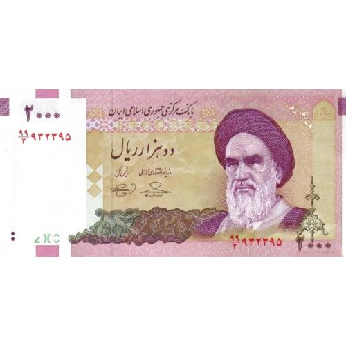 Иран 2000 риалов 2005-2013 г UNC