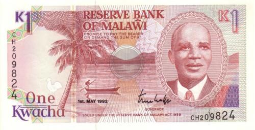 Малави 1 квача 1992 UNC