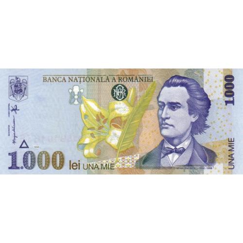 Румыния 1000 лей 1998  г UNC