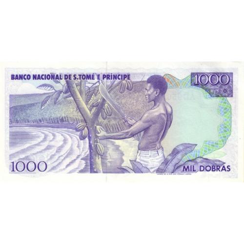 Сан Томе и Принсипи 1000 добрас 1989 г UNC