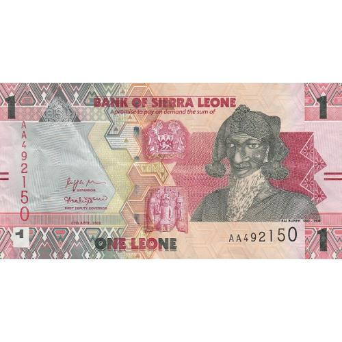 Сьерра-Леоне 1 леоне 2022 г UNC