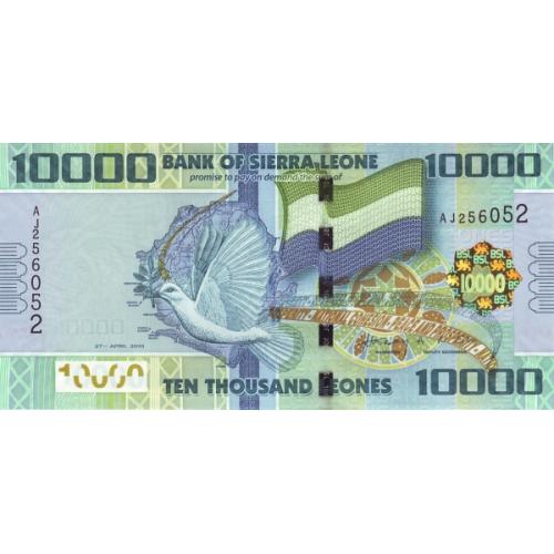 Сьерра-Леоне 10000 леонес 2010 г UNC