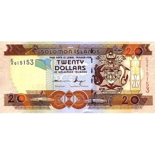 Соломоновы о-ва 20 долларов 2004-2011 г UNC