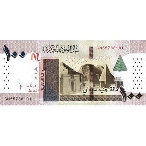 Судан 100 фунтов 2019 г UNC