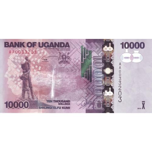 Уганда 10000 шилингов 2010 г UNC