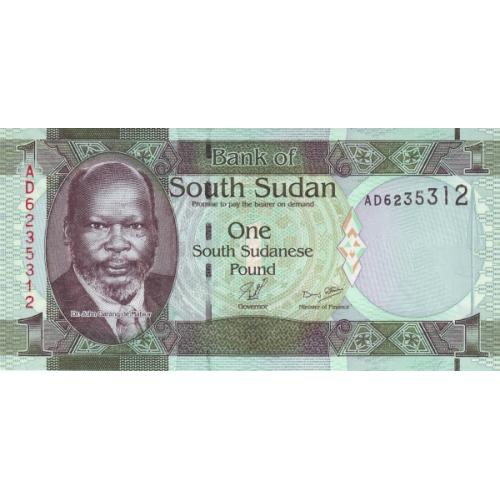 Южный Судан 1 фунт 2011 г UNC