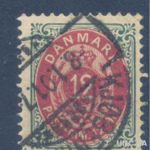 Дания - Классика - 1875 - Михель 26 I Y В b - 3,2 Евро
