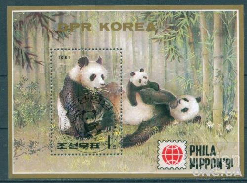 Корея - Блок - Фауна - Млекопитающие - Медведи - Панда - Бамбук - Филвыставка
