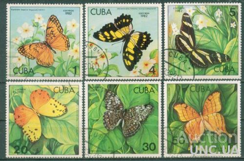 Куба - Фауна - Бабочки - 1982