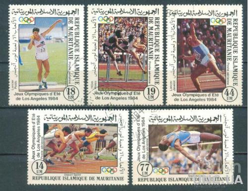 Мавритания - Спорт - Лос Анжелес 1984 - Михель 821-825 - 8,00 Евро