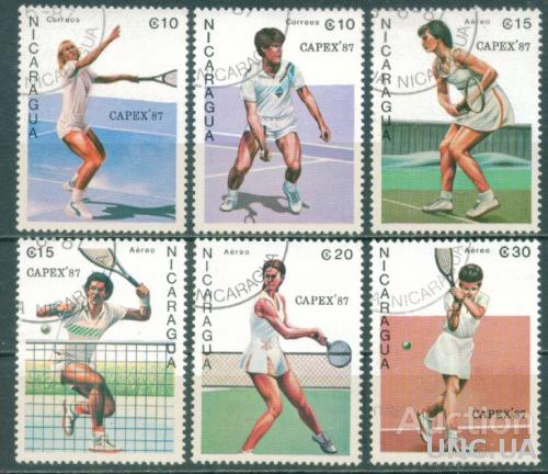 Никарагуа - Спорт - Теннис - Филвыставка 1987