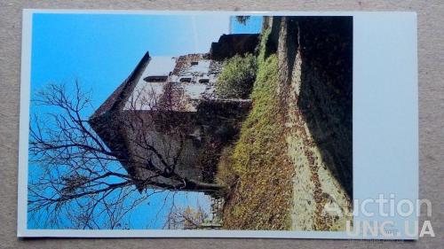 Открытка - Виды городов - Тракай - Защитная башня замка на полуострове - XIV век