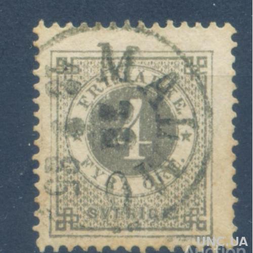 Швеция - Классика - 1877 - Михель 18 В - 3 Евро
