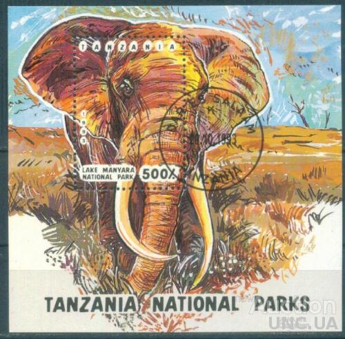 Танзания - Блок - Фауна - Заповедник - Слон