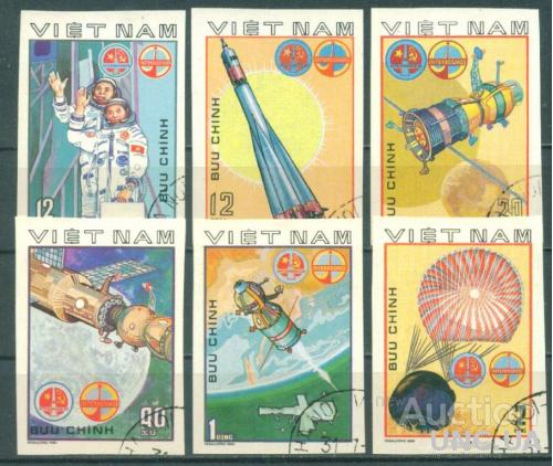Вьетнам - Интеркосмос - Михель 1104-1109 беззубц. - 11 Евро