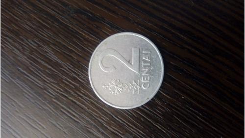 35]  Два центи Литва 1991 рік