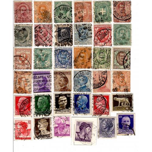 Марки Италии 36 шт.