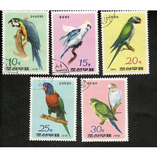 Марки кндр 5 шт. Птицы.