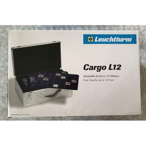 Алюмінієвий Кейс Leuchtturm для монет на 12 лотків порожній