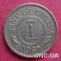 Гайана 1 цент 1967 год.