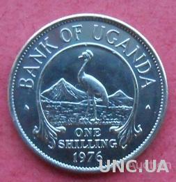 Уганда 1 шиллинг 1976 год.