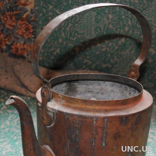 Чайник мідний старинний в реставрацію чи інтерєр