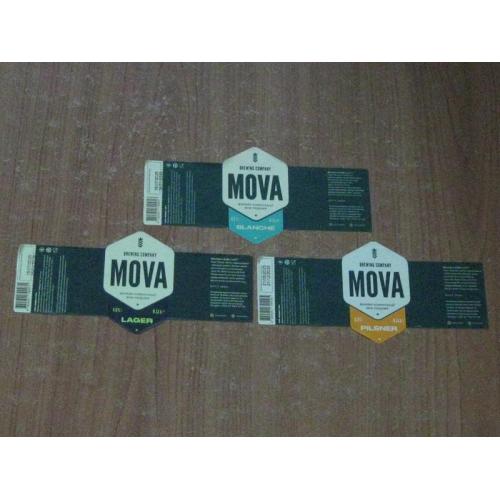 Етикетки пивні Mova