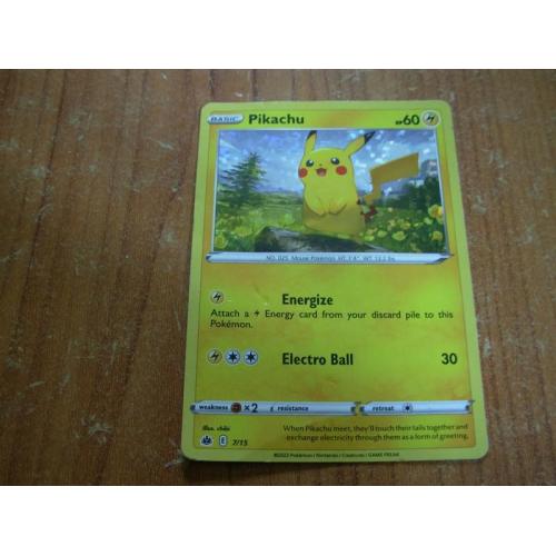  Карточка Pokemon Pikachu 