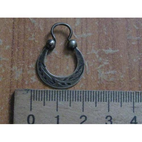 Срібна сережка-одиначка 