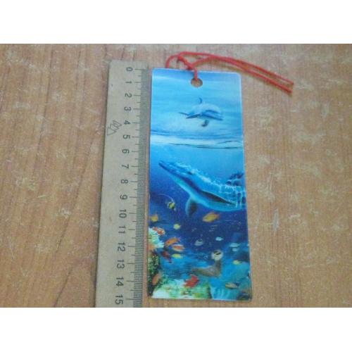 Закладка-переливайка.Кит.