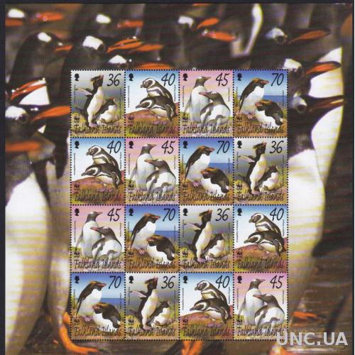 Фолклендские острова,птицы,WWF,пингвин,м/л- 56 михель евро