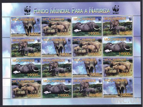 Мозамбик,WWF,фауна,слоны,м/л -24 михель евро
