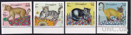 Сомали,кошки,4 марки- 11 михель евро