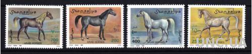 Сомали,лошади,4 марки-11 михель евро