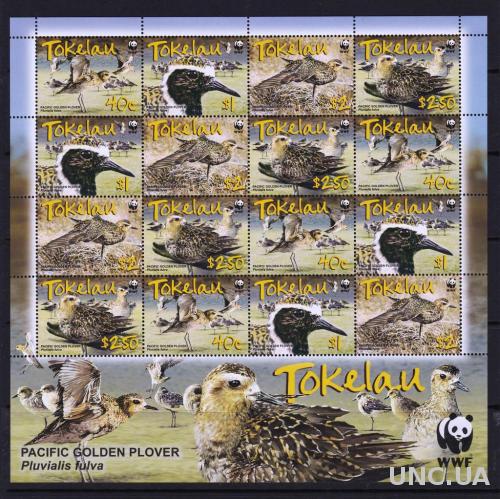 Токелау,птицы,WWF,м/л - 33 михель евро