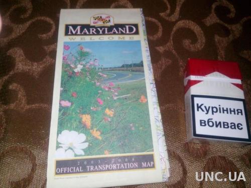 MARYLAND Welcome (Official transportation map)