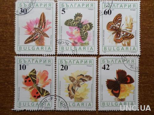 Болгария фауна бабочка КЦ=2евро 1990