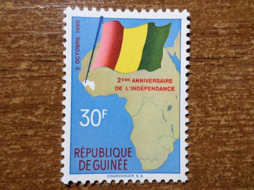 Гвинея флаг КЦ-0,8евро 1960