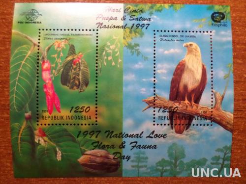 Индонезия фауна птица КЦ-2,6евро 1997
