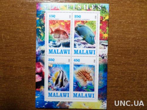 Малави морская фауна КЦ-4евро 2013 1