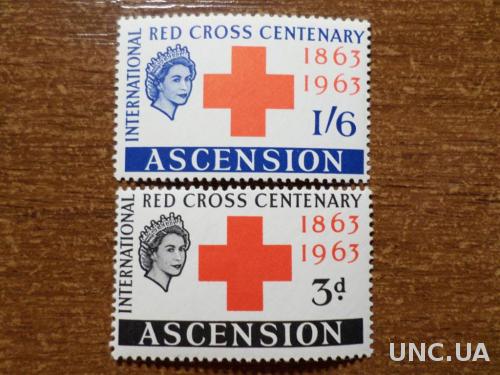 о-в Вознесения Красный Крест КЦ-14евро 1963