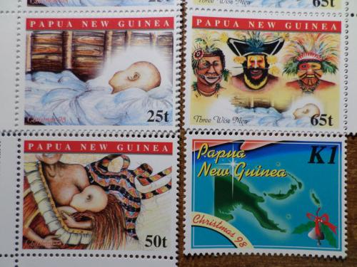 Папуа Новая Гвинея рождество КЦ=3,5евро 1998