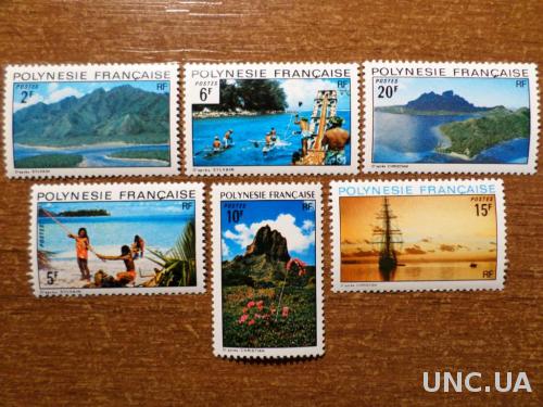 Полинезия Французская КЦ=18евро 1974 ландшафт