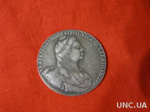 Монета новая цена ПОЛТИНА СПБ 1727 ЕКАТЕРИНА 1
