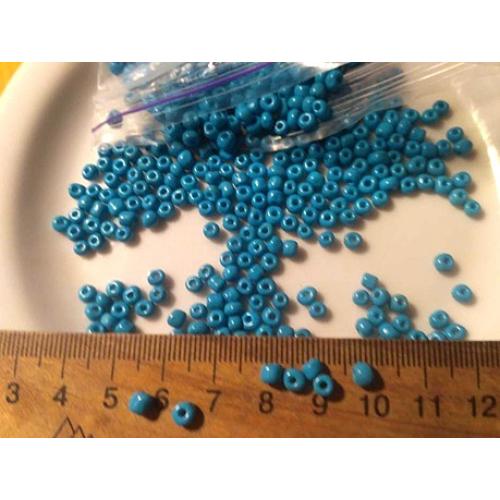 Бусины бисер Д=2-3 мм БИРЮЗА, For Hand Made, рукоделия, поделок, бус, браслетов