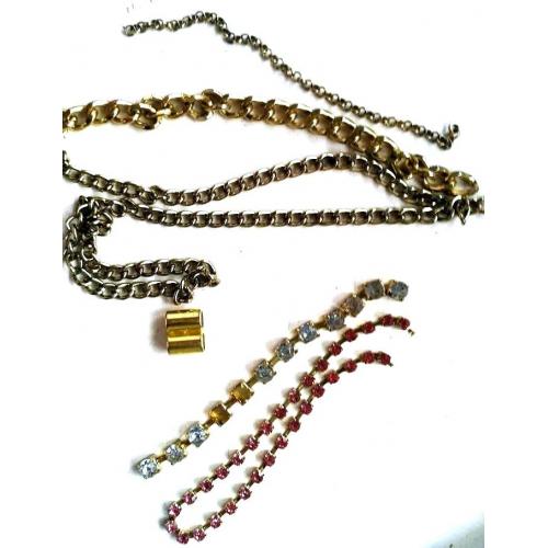 Цепь Цепочки оригинальная вязь, металл, цвет золота, разные длины